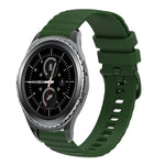 20mm Wavy Dotted Solid-Color Silicone Watch Band, For Samsung Galaxy Gear S2 Classic