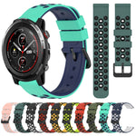 22mm Two-Color Porous Silicone Watch Band, For Amazfit 3, For Amazfit GTR 47mm