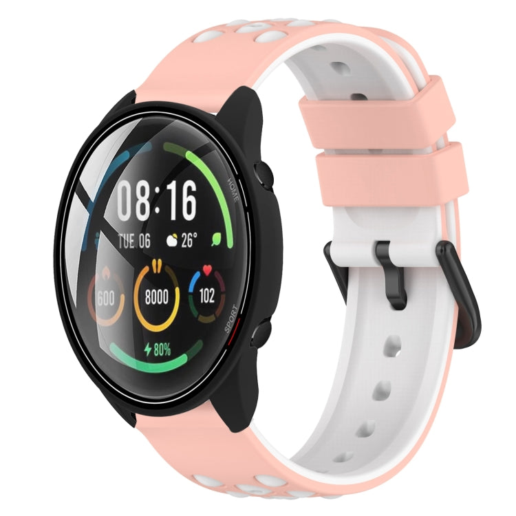22mm Two-Color Porous Silicone Watch Band, For Xiaomi MI Watch Color