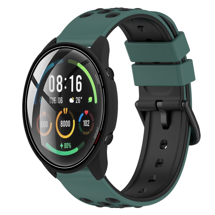 22mm Two-Color Porous Silicone Watch Band, For Xiaomi MI Watch Color