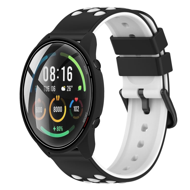 22mm Two-Color Porous Silicone Watch Band, For Xiaomi MI Watch Color