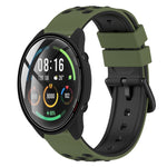 22mm Two-Color Porous Silicone Watch Band, For Xiaomi MI Watch Color