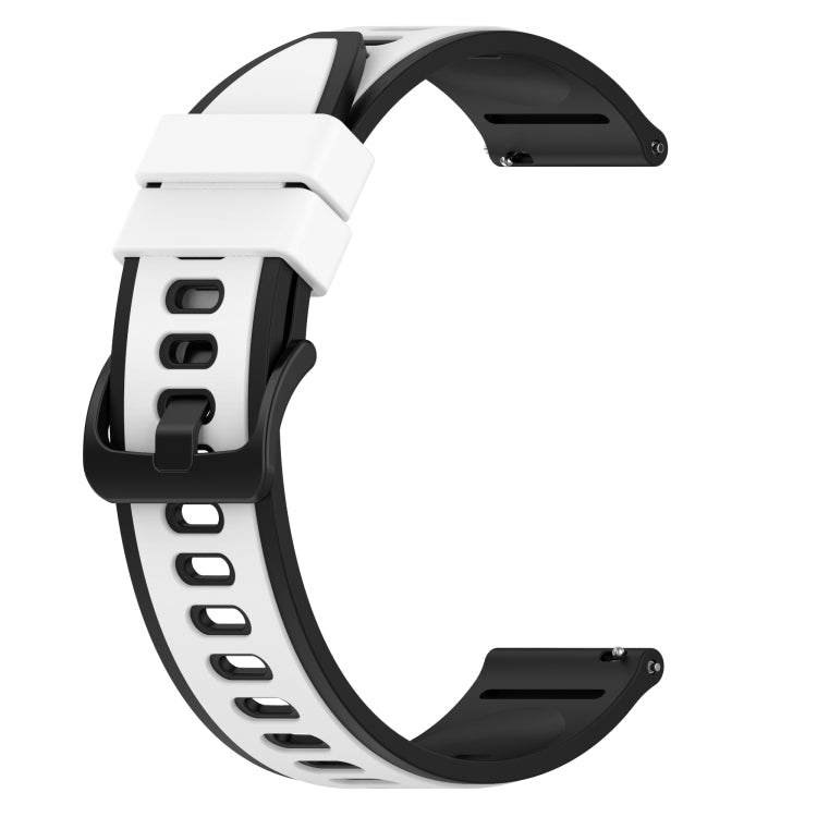 22mm Two-Color Silicone Watch Band, For Samsung Galaxy Watch Active2 44mm, For Samsung Galaxy Watch 42mm