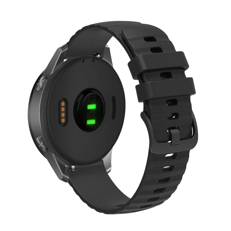 22mm Wavy Dotted Solid-Color Silicone Watch Band, For Amazfit GTR 2, For Amazfit 3 Stratos, For Amazfit GTR 47mm