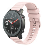 22mm Wavy Dotted Solid-Color Silicone Watch Band, For Amazfit GTR 2, For Amazfit 3 Stratos, For Amazfit GTR 47mm