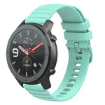 22mm Wavy Dotted Solid-Color Silicone Watch Band, For Amazfit GTR 2, For Amazfit 3 Stratos, For Amazfit GTR 47mm