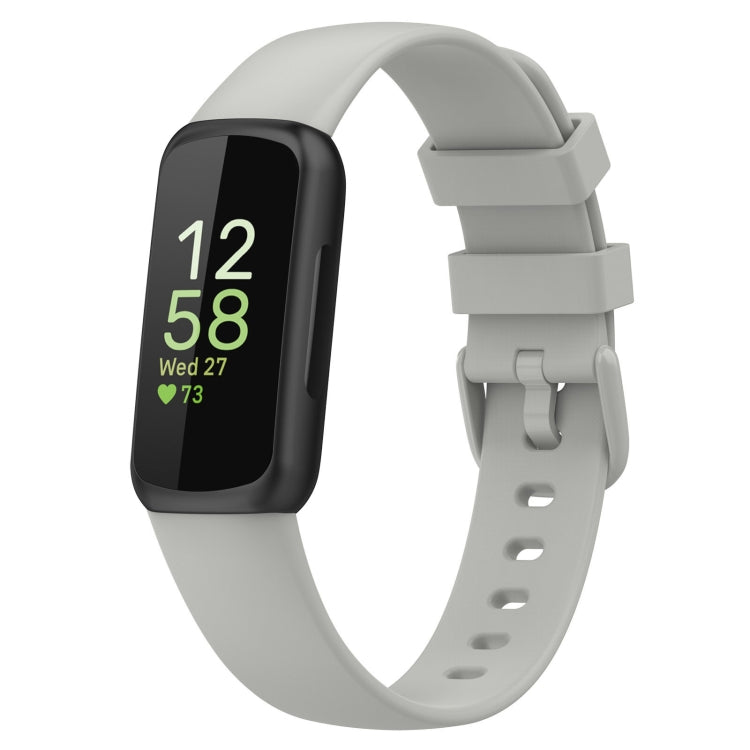 For Fitbit Inspire 3 Solid Color Silicone Watch Band, L, S