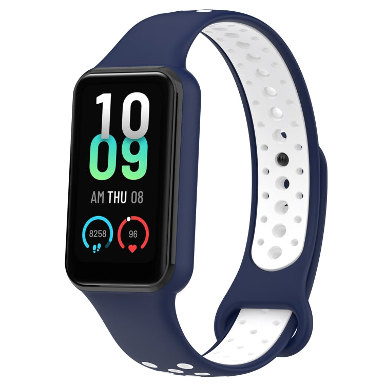 Loop Two-Color Breathable Silicone Watch Band, For Amazfit Band 7