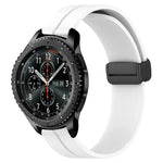 22mm Solid Color Magnetic Clasp Silicone Watch Band, For Samsung Galaxy Watch3 45mm, For Samsung Galaxy Watch 46mm, For Samsung Gear S3 Classic, For Samsung Gear S3 Frontier