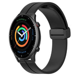 22mm Solid Color Magnetic Clasp Silicone Watch Band, For Amazfit GTR 2, For Amazfit 3, For Amazfit GTR 47mm