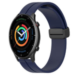 22mm Solid Color Magnetic Clasp Silicone Watch Band, For Amazfit GTR 2, For Amazfit 3, For Amazfit GTR 47mm