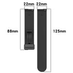 22mm Solid Color Magnetic Clasp Silicone Watch Band, For Amazfit GTR 2, For Amazfit 3, For Amazfit GTR 47mm