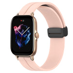 22mm Solid Color Magnetic Clasp Silicone Watch Band, For Amazfit GTR 2, For Amazfit 3, For Amazfit GTR 47mm
