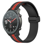 22mm Folding Magnetic Clasp Silicone Watch Band, For Amazfit GTR 2, For Amazfit 3, For Amazfit GTR 47mm