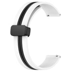 22mm Folding Magnetic Clasp Silicone Watch Band, For Xiaomi MI Watch Color