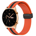 22mm Folding Magnetic Clasp Silicone Watch Band, For Honor Watch GS 3, For Honor Watch GS Pro, For Honor Magic Watch 2 46mm, For Honor Watch Dream