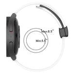 22mm Folding Magnetic Clasp Silicone Watch Band, For Samsung Galaxy Watch3 45mm, For Samsung Galaxy Watch 46mm, For Samsung Gear S3 Classic, For Samsung Gear S3 Frontier