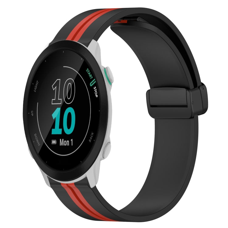 20mm Folding Magnetic Clasp Silicone Watch Band, For Garmin Forerunner 55, For Garmin Venu, For Garmin Venu SQ, For Garminmove Luxe