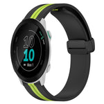 20mm Folding Magnetic Clasp Silicone Watch Band, For Garmin Forerunner 55, For Garmin Venu, For Garmin Venu SQ, For Garminmove Luxe