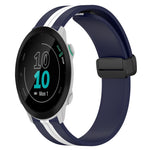 20mm Folding Magnetic Clasp Silicone Watch Band, For Garmin Forerunner 55, For Garmin Venu, For Garmin Venu SQ, For Garminmove Luxe