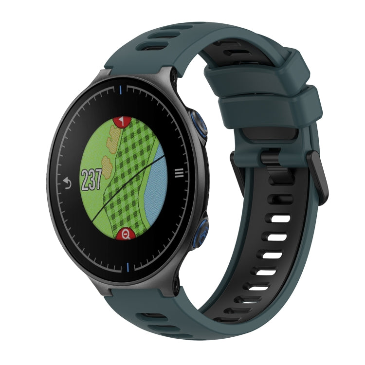 Two-Color Silicone Watch Band, For Garmin Approach S20, For Garmin Approach S5, For Garmin Approach S6