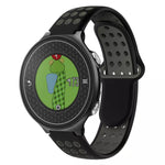Two-Color Punched Breathable Silicone Watch Band, For Garmin Approach S6