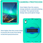 360 Rotation Stand EVA Hard PC Tablet Case with Strap, For iPad 10th Gen 10.9 2022