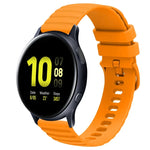 20mm Wavy Dot Pattern Solid Color Silicone Watch Band, For Samsung  Galaxy Watch 4 Classic 42mm, For Samsung  Galaxy Watch 4 Classic 46mm, For Samsung Galaxy Watch Active 2 40mm, For Samsung Galaxy Watch Active 2 44mm