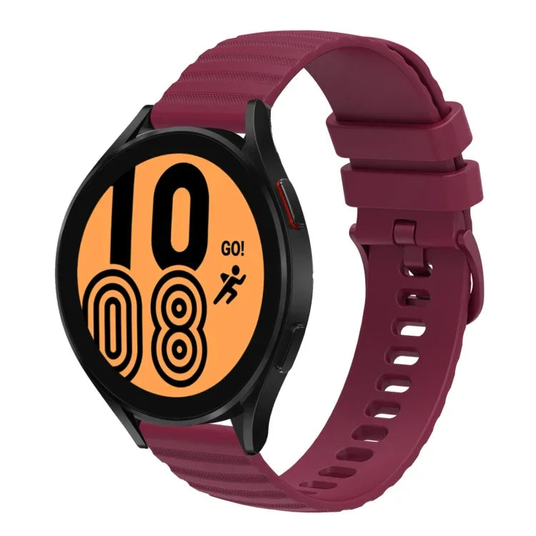22mm Wavy Dot Pattern Solid Color Silicone Watch Band, For Samsung Galaxy Watch3 45mm, For Samsung Galaxy Watch 46mm, For Samsung Gear S3 Classic, For Samsung Gear S3 Frontier