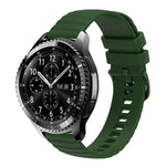 22mm Wavy Dot Pattern Solid Color Silicone Watch Band, For Samsung Galaxy Watch3 45mm, For Samsung Galaxy Watch 46mm, For Samsung Gear S3 Classic, For Samsung Gear S3 Frontier