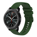 22mm Wavy Dot Pattern Solid Color Silicone Watch Band, For Samsung Galaxy Watch3 45mm, For Samsung Galaxy Watch 46mm, For Samsung Gear S3 Classic, For Samsung Gear S3 Frontier