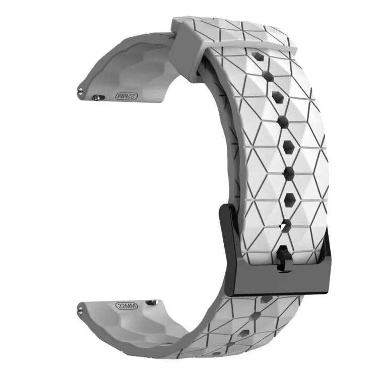 20mm Football Pattern Solid Color Silicone Watch Band, For Samsung Galaxy Watch Active 2 44mm, For Samsung Galaxy Watch 42mm