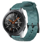 22mm Football Pattern Solid Color Silicone Watch Band, For Samsung Galaxy Watch3 45mm, For Samsung Galaxy Watch 46mm, For Samsung Gear S3 Classic, For Samsung Gear S3 Frontier
