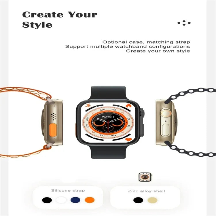 S8 Ultra 1.81 inch Color Screen Smart Watch,Support Heart Rate Monitoring/Blood Pressure Monitoring
