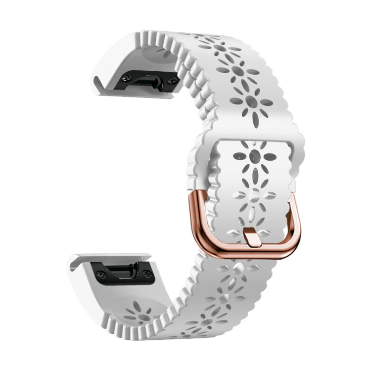 20mm Lady's Silicone Watch Band With Lace Punch, For Garmin Fenix 5S, For Garmin Fenix 5S Plus
