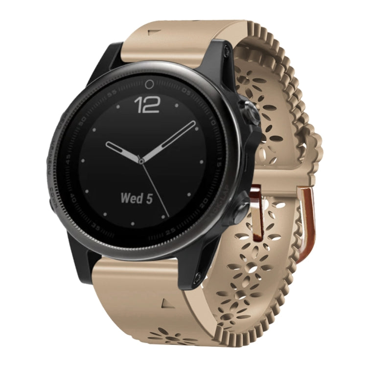 20mm Lady's Silicone Watch Band With Lace Punch, For Garmin Fenix 5S, For Garmin Fenix 5S Plus