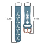 20mm Lady's Silicone Watch Band With Lace Punch, For Garmin Fenix 5S, For Garmin Fenix 5S Plus