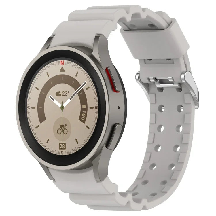 Armor Pure Color Silicone Watch Band, For Samsung Galaxy Watch5 44mm, For Samsung Galaxy Watch5 40mm, For Samsung Galaxy Watch5 Pro 45mm, For Samsung Galaxy Watch4 44mm, For Samsung Galaxy Watch4 40mm, For Samsung  Galaxy Watch4 Classic 42mm           ...