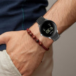Leather Embossed Sewing Watch Band, For Google Pixel Watch 4 / 3 / 2 / 1 41mm