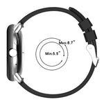 Metal Connector Solid Color Silicone Watch Band, For Google Pixel Watch 4 / 3 / 2 / 1 41mm