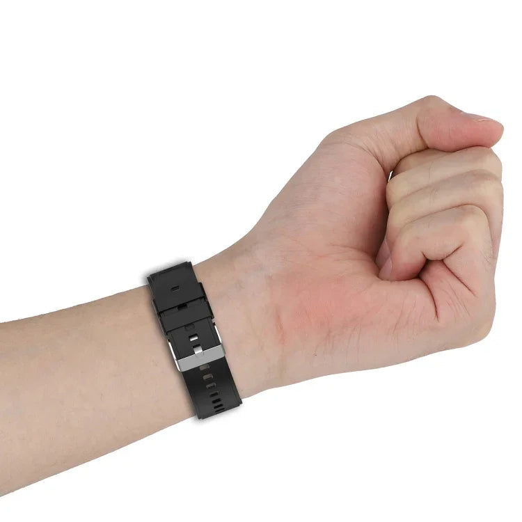 Metal Connector Solid Color Silicone Watch Band, For Google Pixel Watch 4 / 3 / 2 / 1 41mm