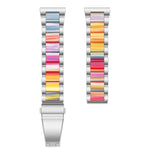 Interbead Resin Metal Watch Band, For Galaxy Watch 5 40 / 44mm, For Galaxy Watch 5 Pro 45mm, For Galaxy Watch 4 40 / 44mm