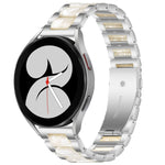 Interbead Resin Metal Watch Band, For Galaxy Watch 5 40 / 44mm, For Galaxy Watch 5 Pro 45mm, For Galaxy Watch 4 40 / 44mm