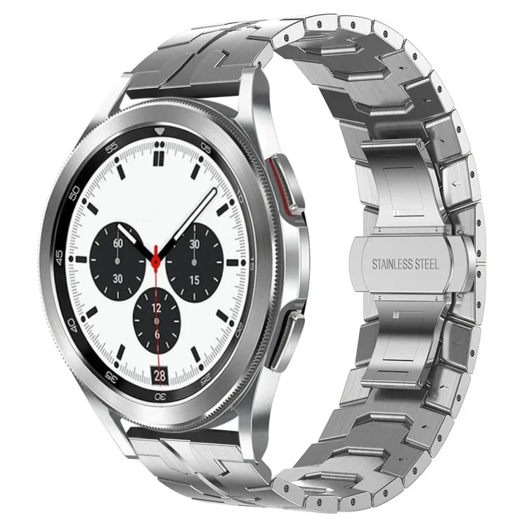 Armor Stainless Steel Metal Watch Band, For Samsung Galaxy watch 42mm, For Samsung Galaxy Watch3 41mm, For Samsung Galaxy Gear Sport, For Samsung Galaxy Watch Active, For Samsung Galaxy Watch5 / Watch5 Pro, For Samsung Galaxy Watch4 / Watch4 Classic