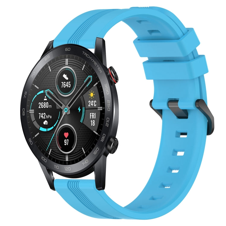 22mm Concave Striped Slicone Watch Band, For Honor Magic Watch 2 46mm, For Honor Watch Dream, For Huawei Watch GT3 SE