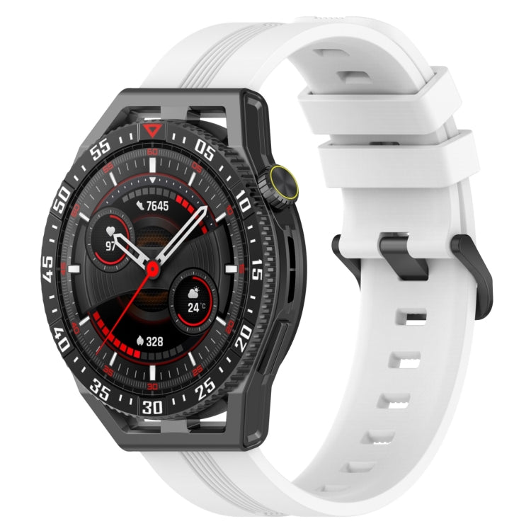 22mm Concave Striped Slicone Watch Band, For Honor Magic Watch 2 46mm, For Honor Watch Dream, For Huawei Watch GT3 SE