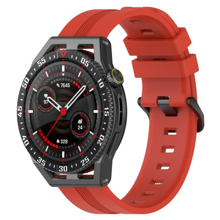 22mm Concave Striped Slicone Watch Band, For Honor Magic Watch 2 46mm, For Honor Watch Dream, For Huawei Watch GT3 SE