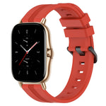 20mm Concave Striped Slicone Watch Band, For Amazfit GTS 2, For Amazfit GTS, For Amazfit GTR 42mm, For Amazfit Pop Pro