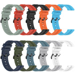 20mm Concave Striped Slicone Watch Band, For Amazfit GTS 2, For Amazfit GTS, For Amazfit GTR 42mm, For Amazfit Pop Pro