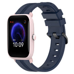 20mm Concave Striped Slicone Watch Band, For Amazfit GTS 2, For Amazfit GTS, For Amazfit GTR 42mm, For Amazfit Pop Pro